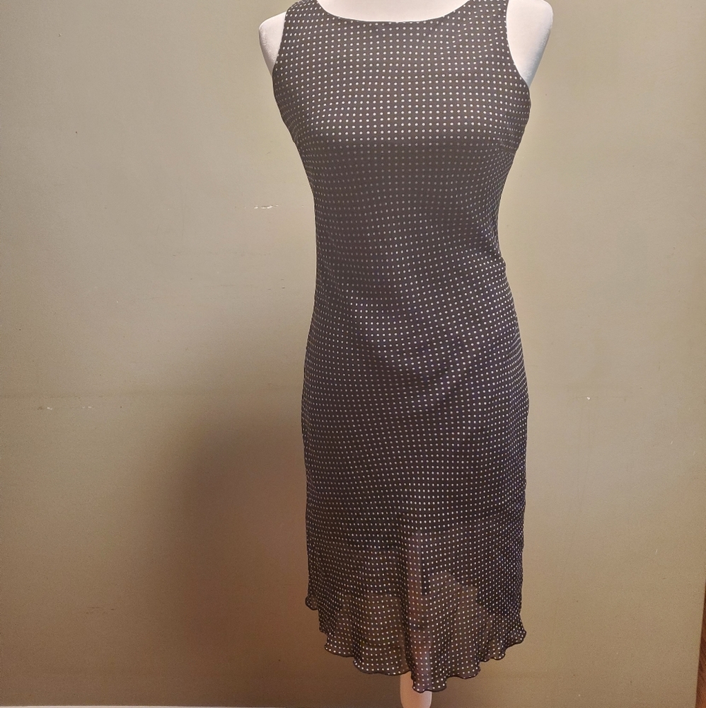 B. Darlin Black Dress with White Polka-dots